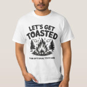 T-shirt Custom Name & Text Camping (Devant)