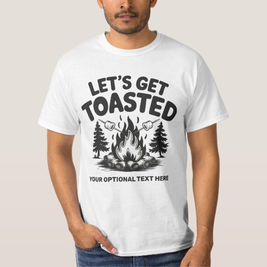 T-shirt Custom Name & Text Camping (Devant)