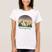 T-shirt Custom Nature Famille Vacances Green Forest Femmes (Devant)