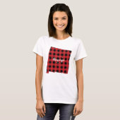 T-shirt Custom New Mexico Hometown State Plaid Christmas (Devant entier)