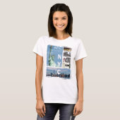 T-shirt Custom New York City Manhattan Nyc Liberty Statue (Devant entier)