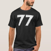 T-shirt Custom Number Game Day School Team Football Number (Devant)