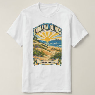 T-shirt Custom Parc National des Dunes de l'Indiana Vintag
