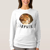 T-shirt Custom Pet Photo Name Dog Cat Face Pet Lover Gift (Devant)