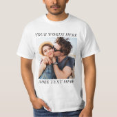 T-shirt Custom Photo and Text (Devant)