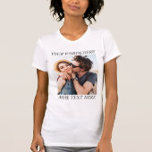 T-shirt Custom Photo and Text (Devant)