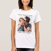 T-shirt Custom Photo and Text (Devant)