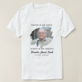 T-shirt Custom Photo Funeral Shirt Name Dates Loved