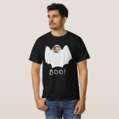T-shirt Custom Photo Ghost BOO Happy Halloween Éffrayant F (Devant entier)