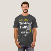 T-shirt Custom Pickleball Team Shirt Add Your Text Club (Devant entier)