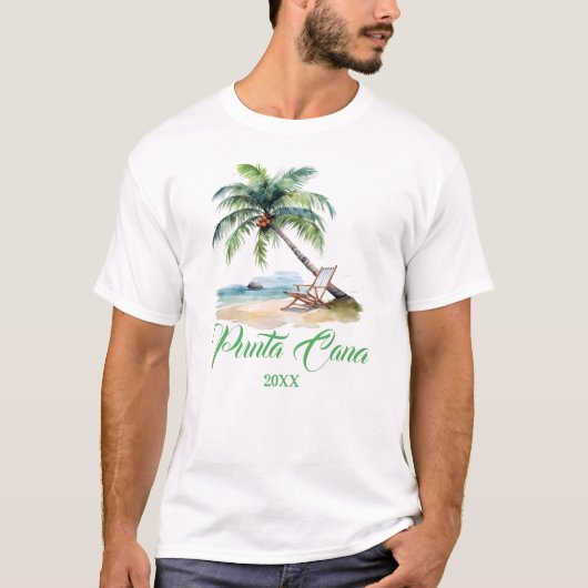 T-shirt Custom Punta Cana Beach (Devant)