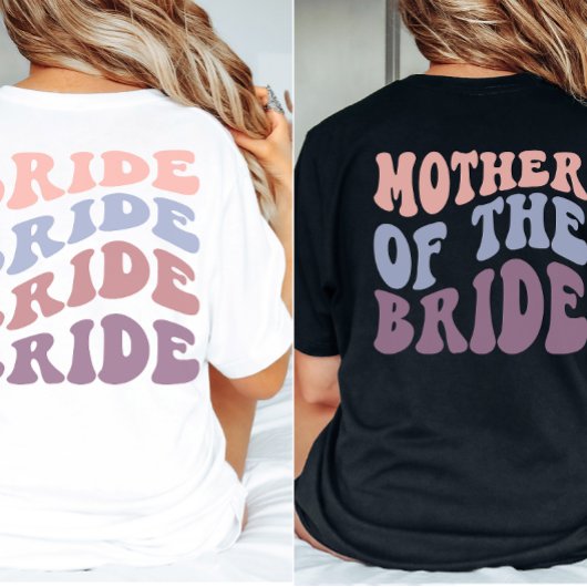 T-shirt Custom Retro Mère de la Mariée Mariage