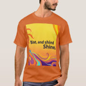 T-shirt Custom Rise Shine Quote (Devant)