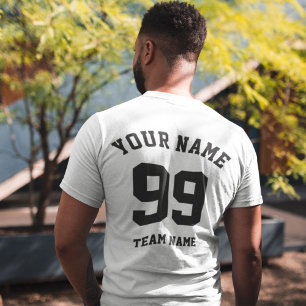 T-shirt Custom Sports Team Jersey black Number And Name