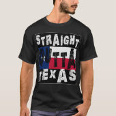 T-shirt CUSTOM Straight Outta Texas Meme Tee (Devant)