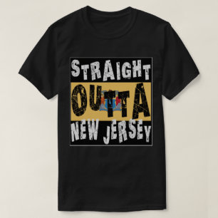 T-shirt CUSTOM Stright Outta New Jersey Meme Tee