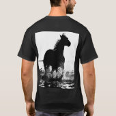 T-shirt Custom tendance élégant moderne Cheval de course C (Dos)