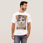 T-shirt Custom Text Photo Personalized  (Devant entier)