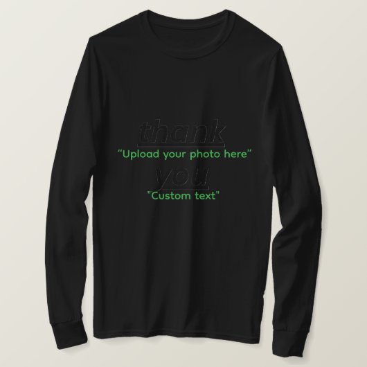 T-shirt Custom Text & Upload Your Photo Personalized (Design devant)