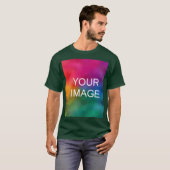 T-shirt Custom Upload Your Logo or Photo Mens Modern (Devant entier)