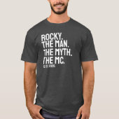 T-shirt Custom Wedding Name And Date Master Of Ceremonies (Devant)