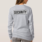 T-shirt Custom Womens Double Sided Long Sleeve Security (Dos)
