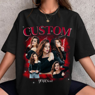 T-shirt custom your own bootleg 90s rap tee photo here