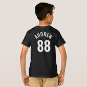 T-shirt Custom Youth Sports Team with Player Number (Dos entier)