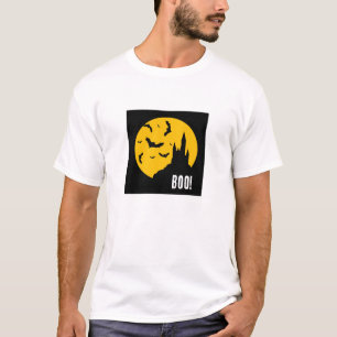 T-shirt Customisé "BOO !" Château Haunted Halloween T Shir