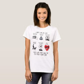 T-shirt Customisez CETTE CHÈVE AMUSANTE - CE QUE JE FAIS T (Devant entier)
