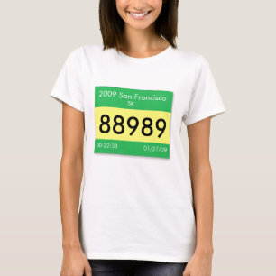 T-shirt Customisez votre bavoir de course sur une chemise