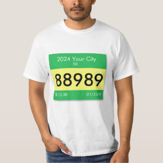 T-shirt Customisez votre bib de course sur une chemise ! T