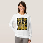 T-shirt Customisez votre texte, fleur de lis (Devant entier)