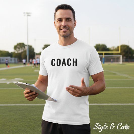 T-shirt Customizable COACH Text Statement