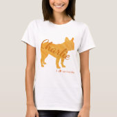 T-shirt Customizable French Bulldog Pastel Orange Frenchie (Devant)