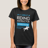 T-shirt Customizable Horseback Riding Instructor (Devant)