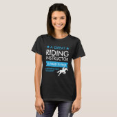 T-shirt Customizable Horseback Riding Instructor (Devant entier)
