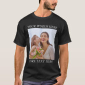 T-shirt Customizable Photo & Text Tee, Your Design Here (Devant)