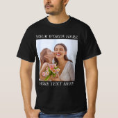 T-shirt Customizable Photo & Text Tee — Your Design Here (Devant)