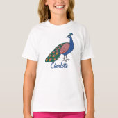 T-shirt customizable Vivid Humble Peacock  (Devant)