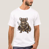 T-shirt Customizable Warrior Cat Tee – Unique Bold Graphic (Devant)