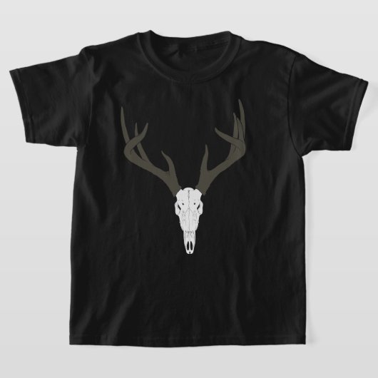 T-shirt Customizable White-Tailed Deer Skull (Poser)