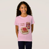 T-Shirt [Customize] is my jam - cute jam and toast cartoon (Devant entier)