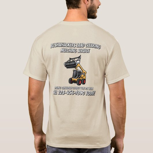 T-shirt Customize Land Clearing Flailing Mulching Service (Dos)