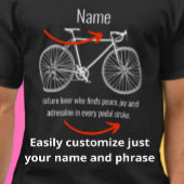 T-shirt Customize Your Funny Cyclist Name