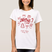 T-shirt Customized Christmas Crew (Devant)