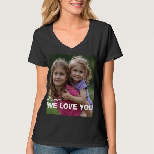 T-shirt Customized with 2 and text (Devant)