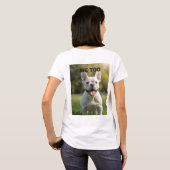 T-shirt Customized with 2 and text (Dos entier)