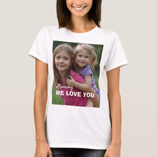 T-shirt Customized with 2 and text (Devant)