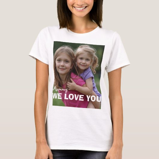 T-shirt Customized with 2 and text (Devant)